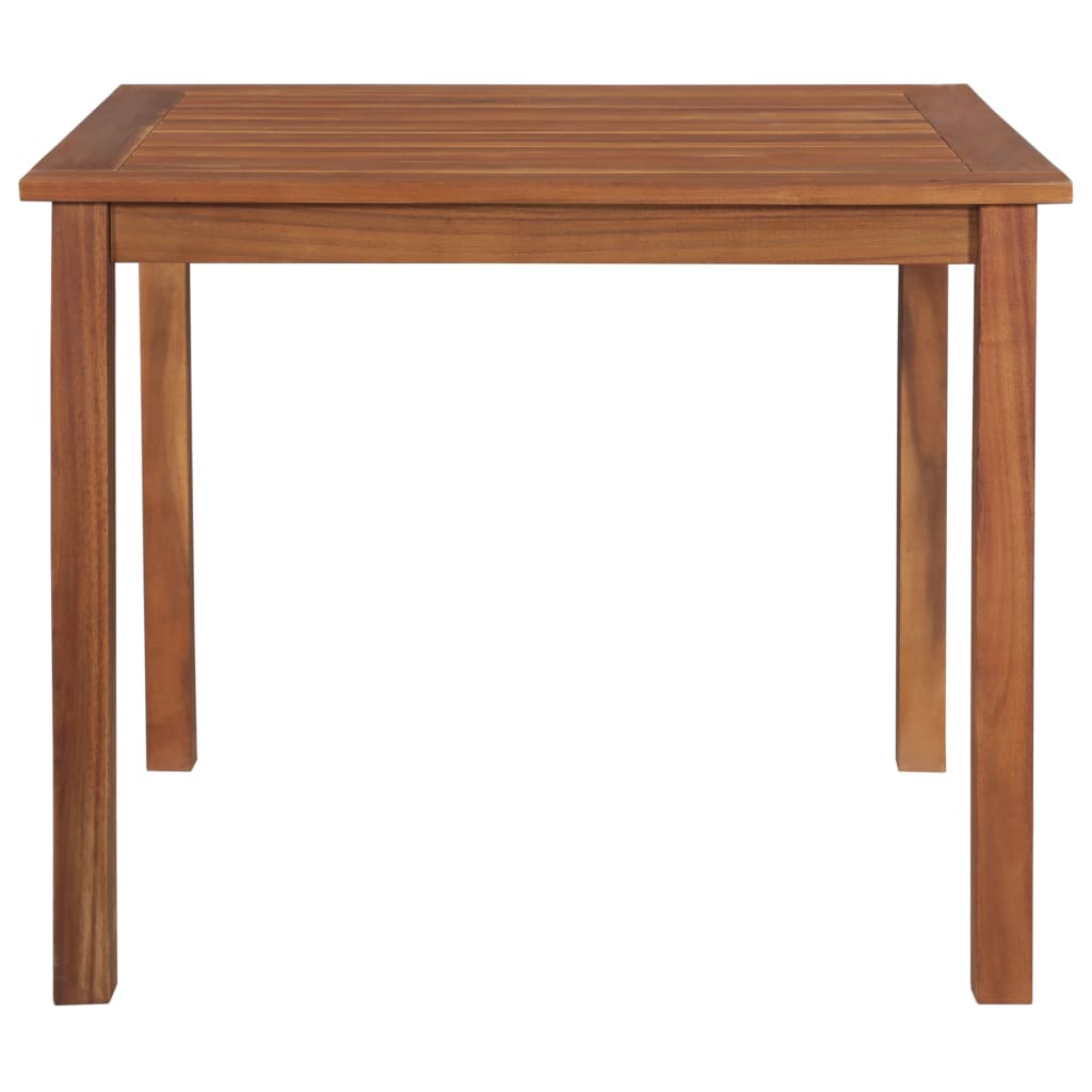 Mesa De Jardín Madera Maciza De Acacia