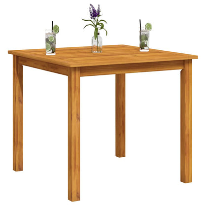 Mesa De Jardín Madera Maciza De Acacia