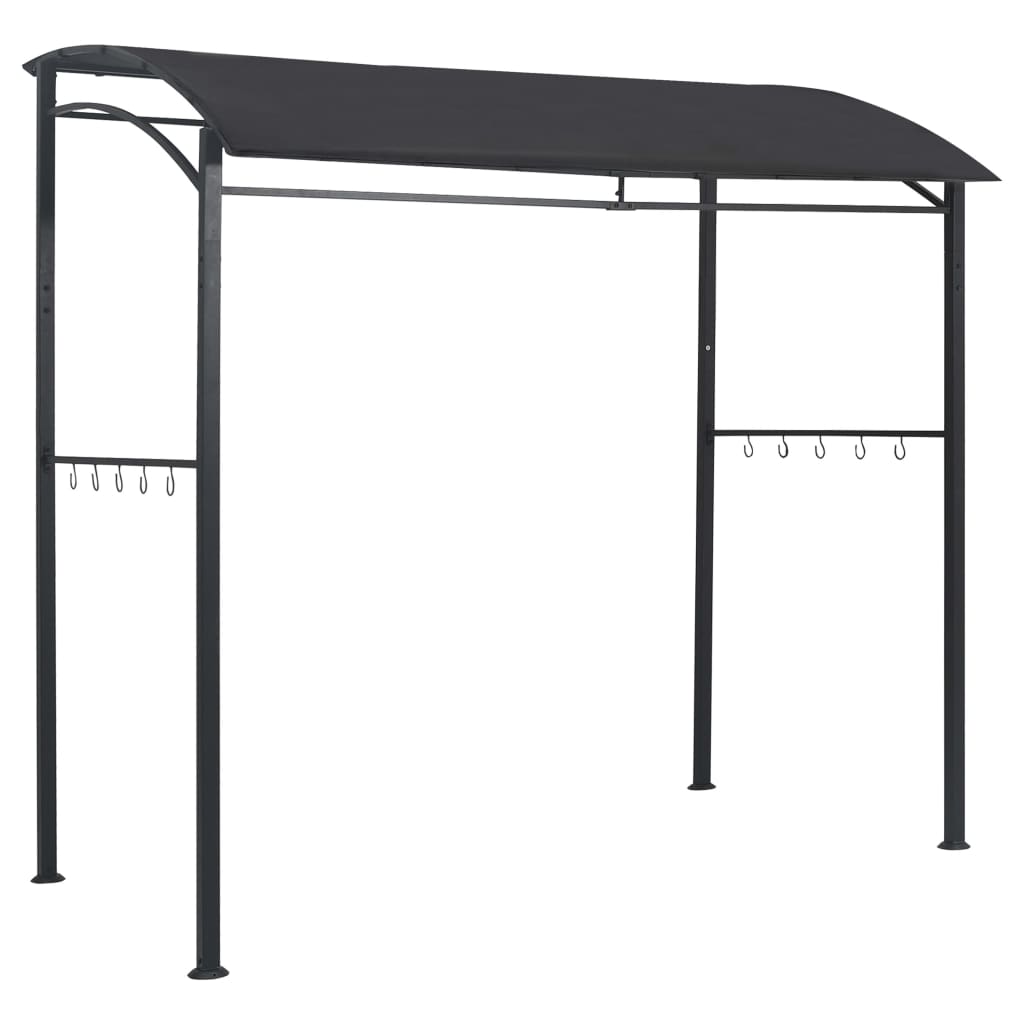 Cenador De Barbacoa Acero Gris Antracita 215X150X220 Cm