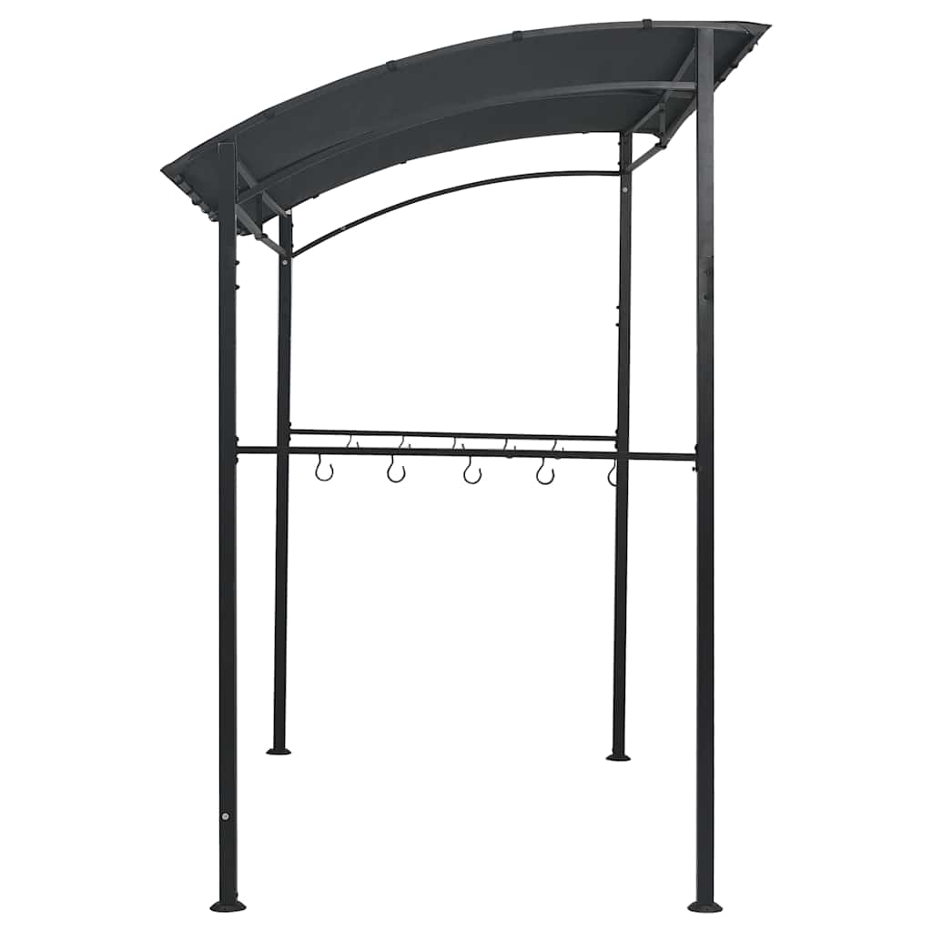 Cenador De Barbacoa Acero Gris Antracita 215X150X220 Cm