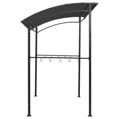 Cenador De Barbacoa Acero Gris Antracita 215X150X220 Cm