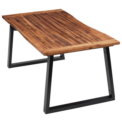 Mesa De Comedor Madera Maciza De Acacia 180X90 Cm