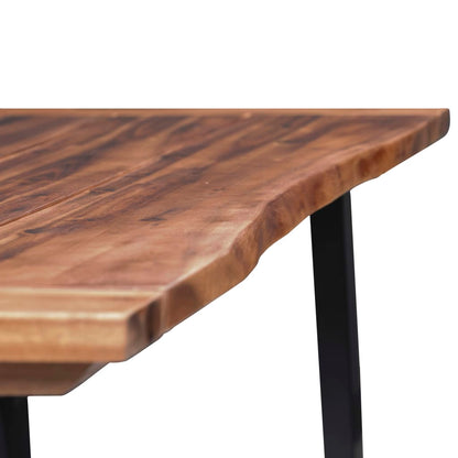 Mesa De Comedor Madera Maciza De Acacia 180X90 Cm