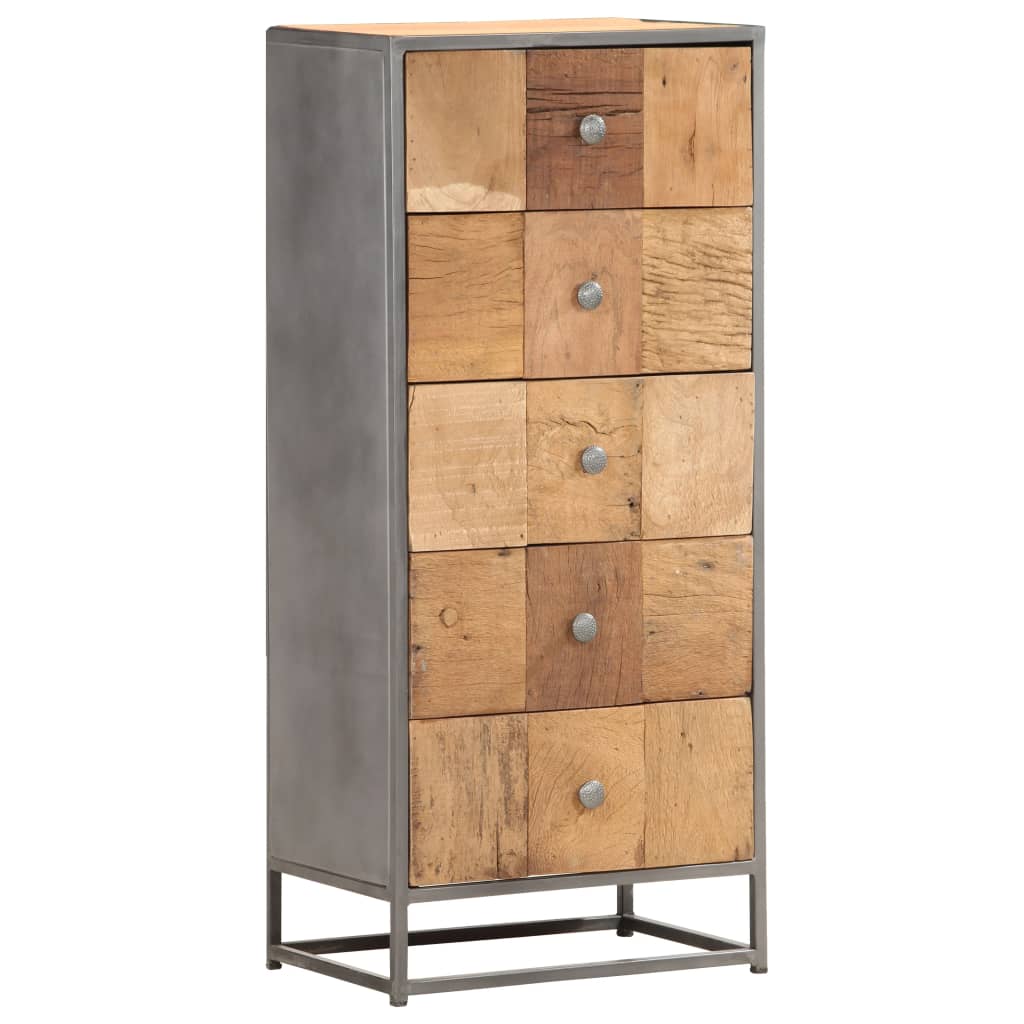 Cajonera De Madera Maciza Reciclada 45X30X100 Cm