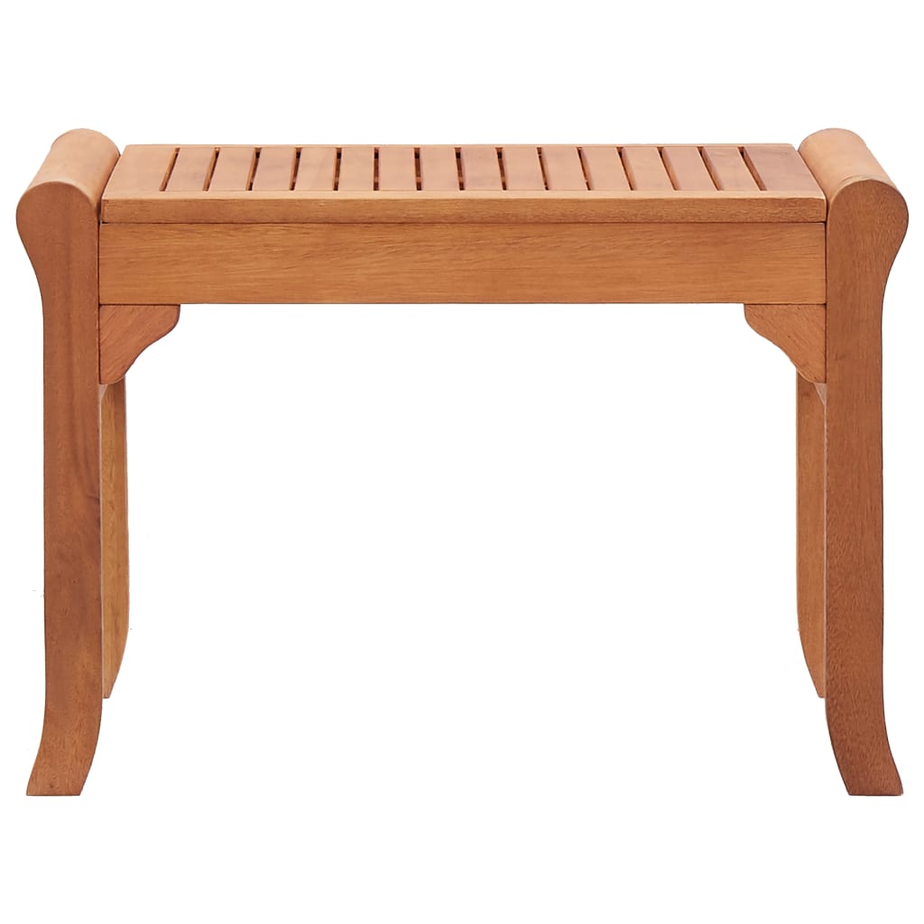 Banco De Jardín Madera Maciza De Eucalipto 64 Cm
