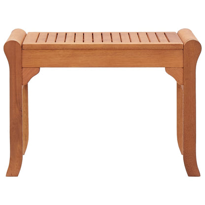 Banco De Jardín Madera Maciza De Eucalipto 64 Cm