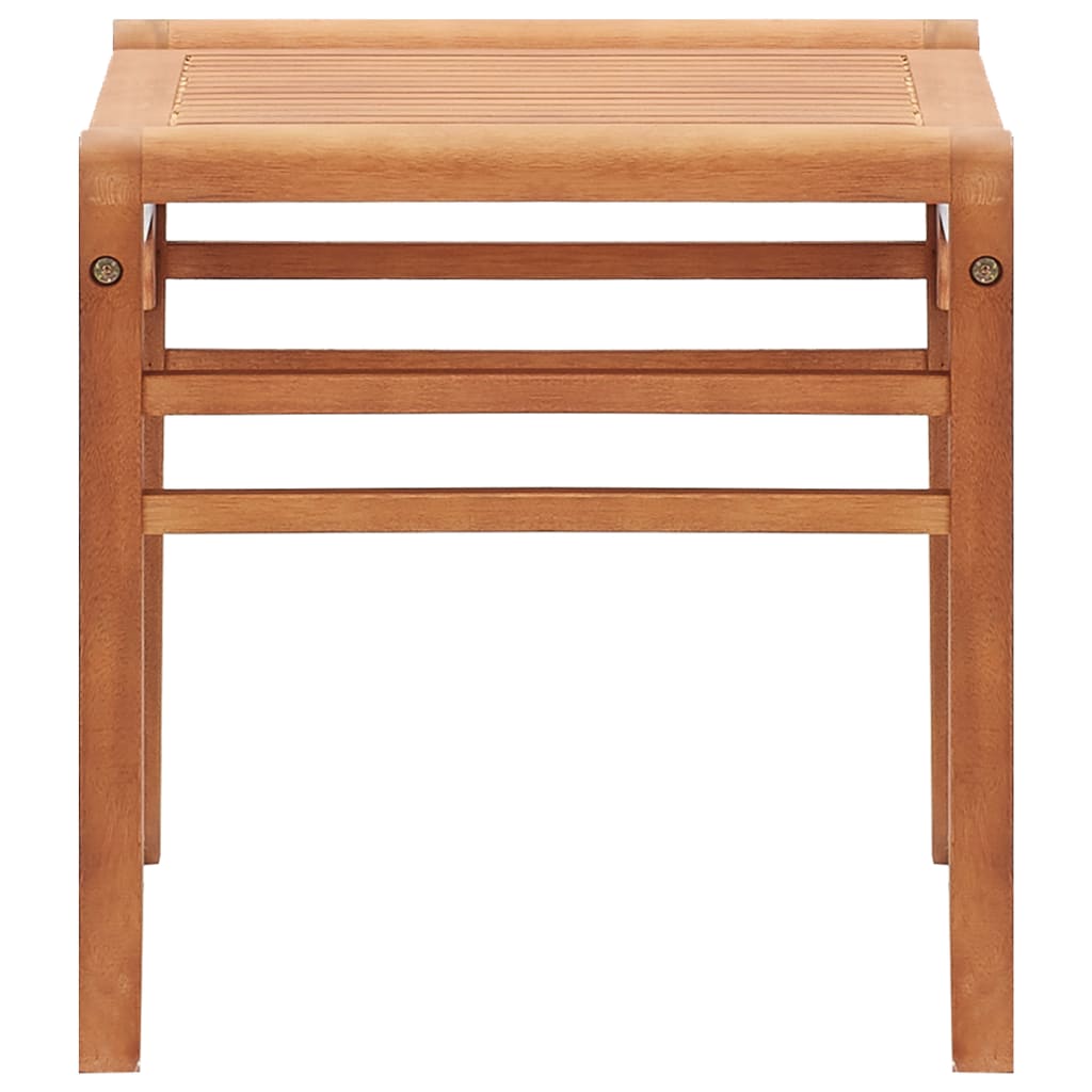 Banco De Jardín Madera Maciza De Eucalipto 64 Cm