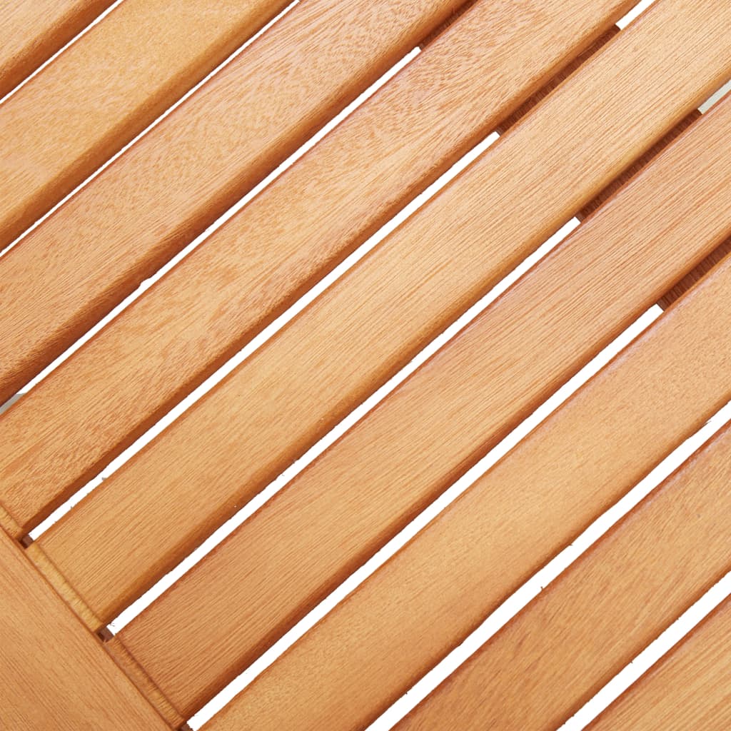 Banco De Jardín Madera Maciza De Eucalipto 64 Cm
