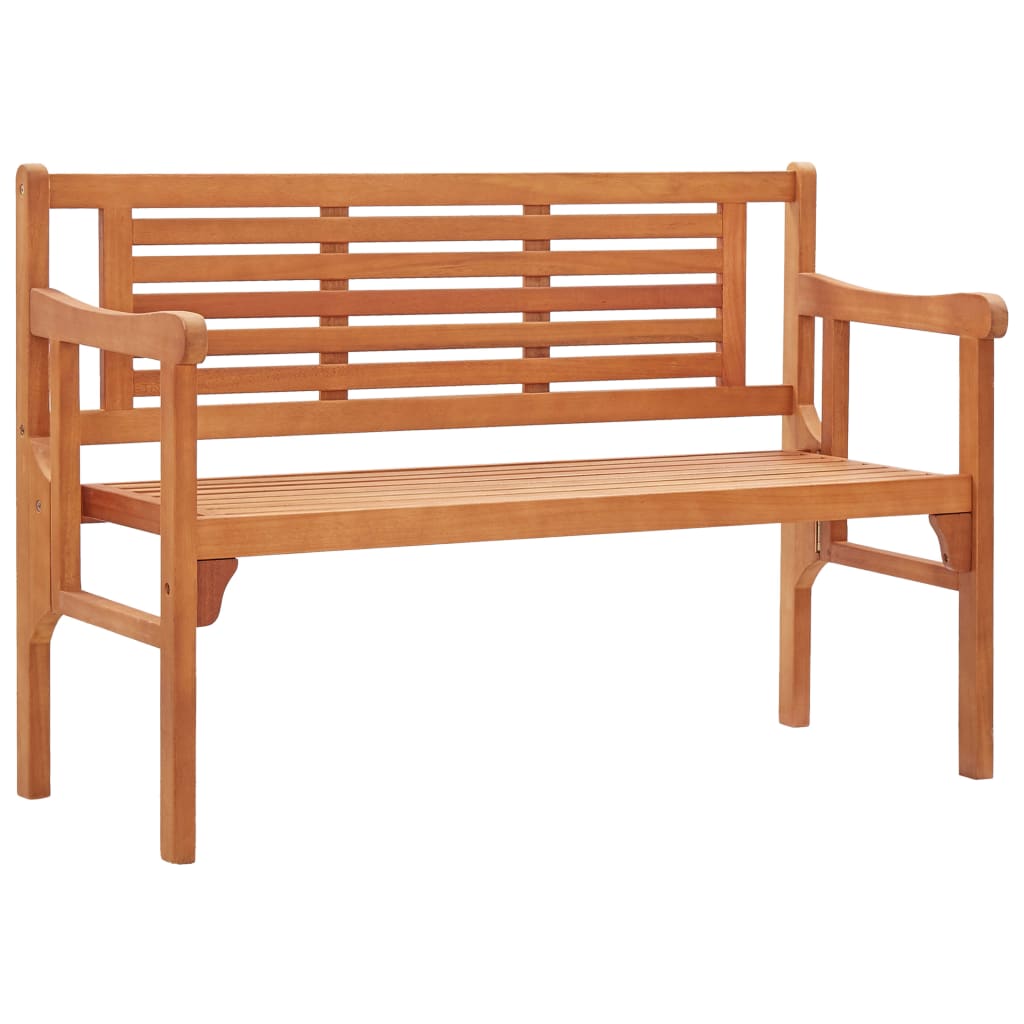 Banco De Jardín Plegable De Madera Maciza De Eucalipto 120 Cm