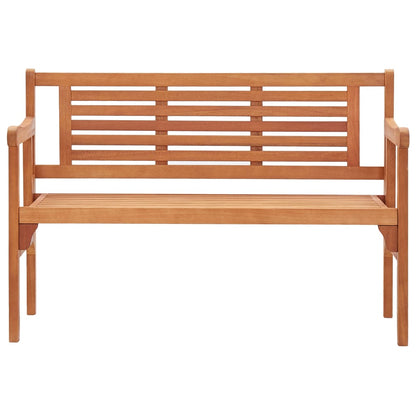 Banco De Jardín Plegable De Madera Maciza De Eucalipto 120 Cm