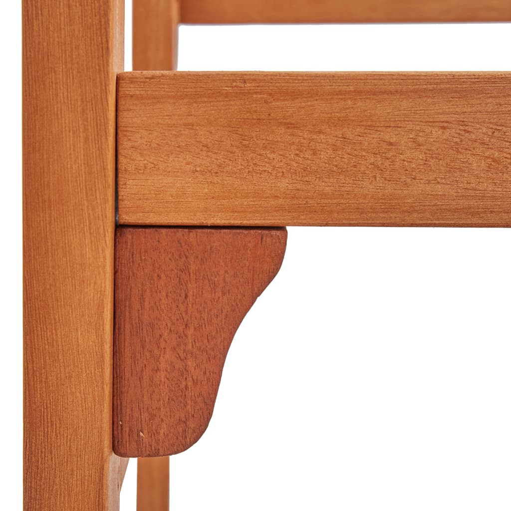 Banco De Jardín Plegable De Madera Maciza De Eucalipto 120 Cm