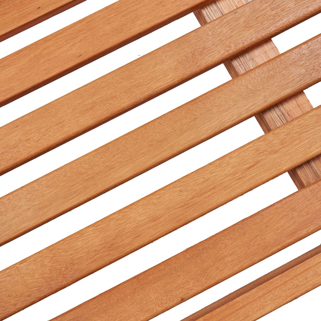 Banco De Jardín Plegable De Madera Maciza De Eucalipto 120 Cm
