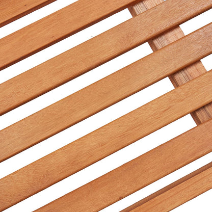 Banco De Jardín Plegable De Madera Maciza De Eucalipto 120 Cm