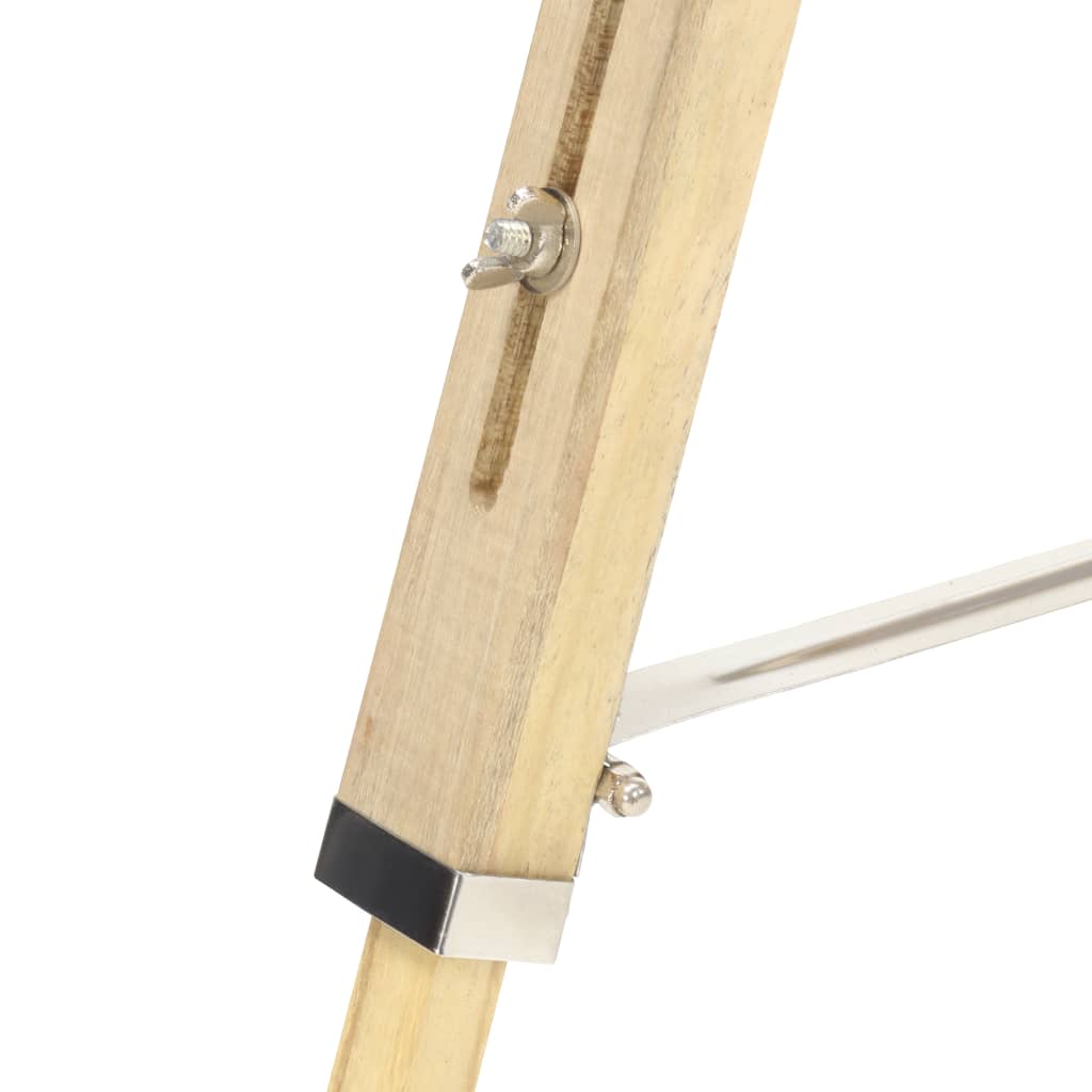 Lámpara De Suelo Con Trípode Madera Maciza De Mango 140 Cm