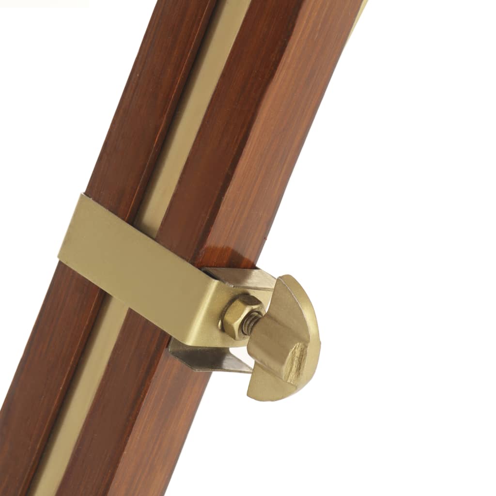 Lámpara De Suelo Con Trípode Madera Maciza De Mango 193 Cm