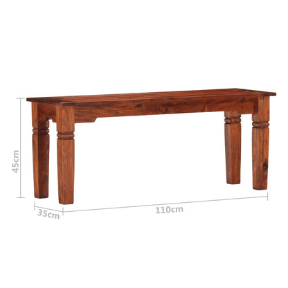 Banco De Madera Maciza De Acacia