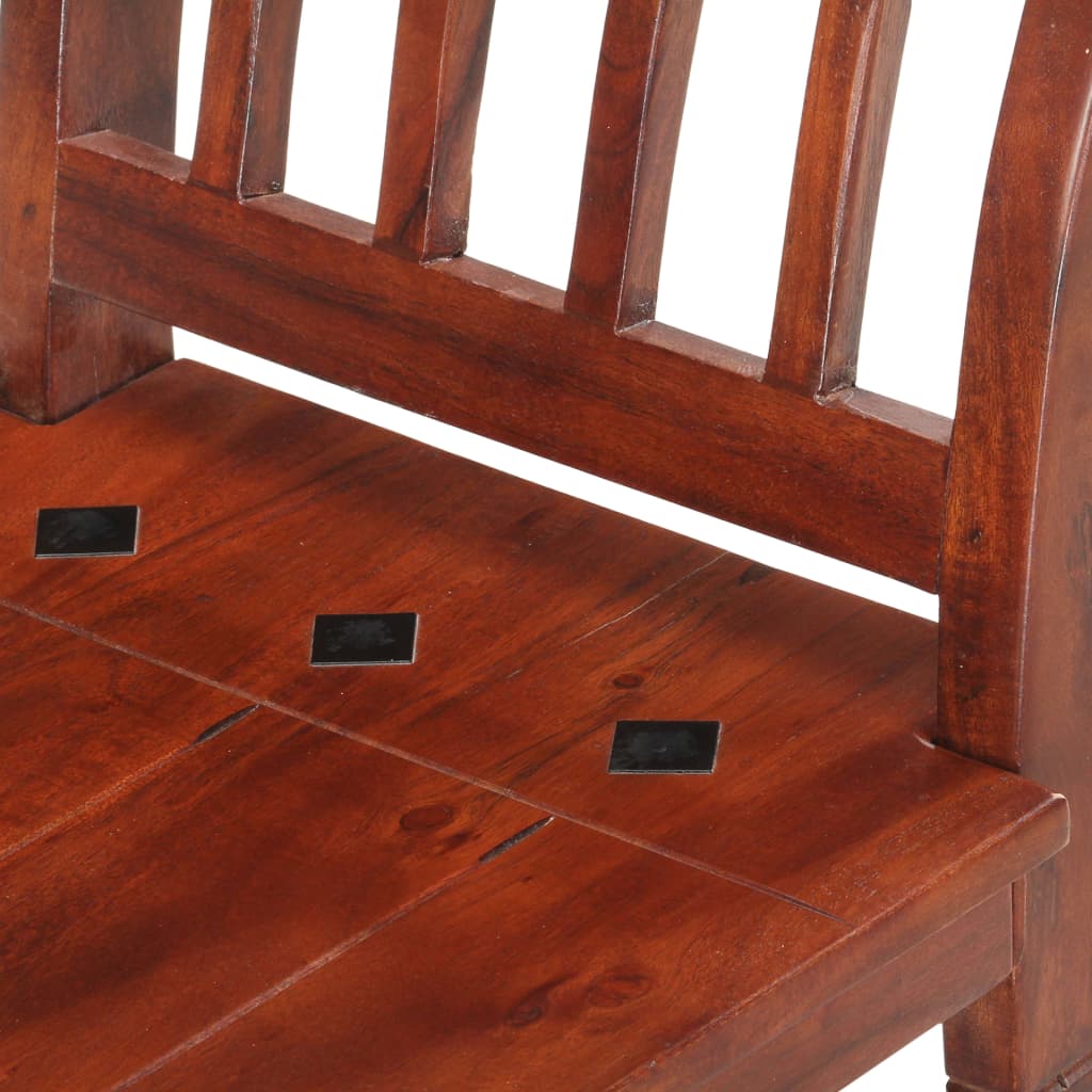 Banco De Madera Maciza De Acacia 111 Cm