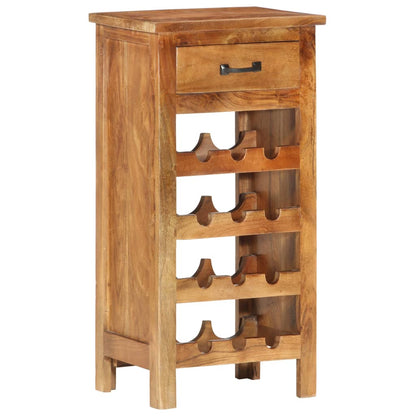 Botellero De Madera Maciza De Acacia 40X30X80 Cm