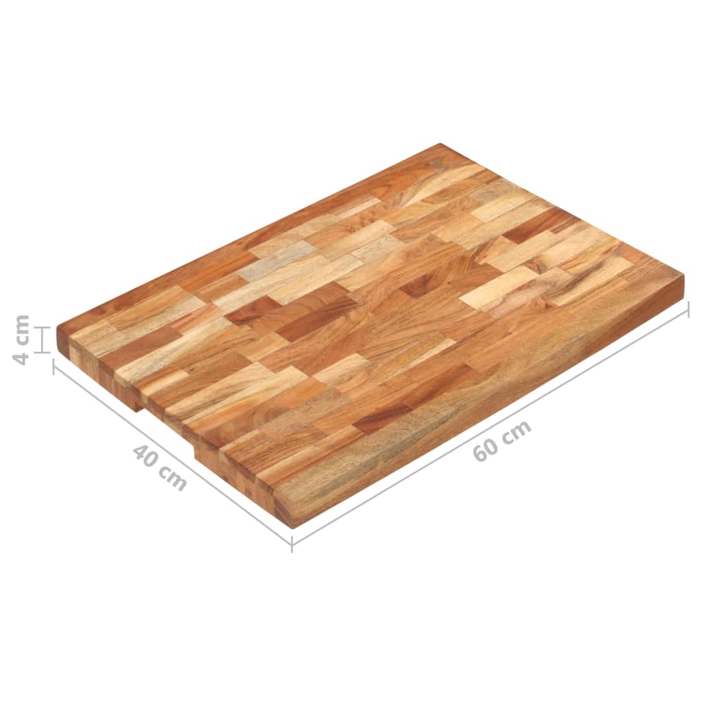 Tabla De Cortar De Madera Maciza De Acacia