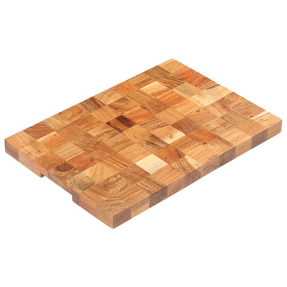 Tabla De Cortar De Madera Maciza De Acacia 50X34X3,8 Cm
