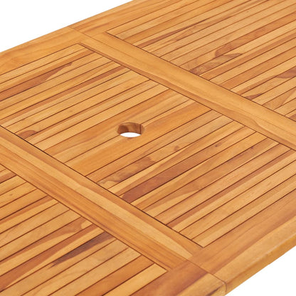 Mesa Plegable De Jardín Madera Maciza De Teca 160X80X75 Cm