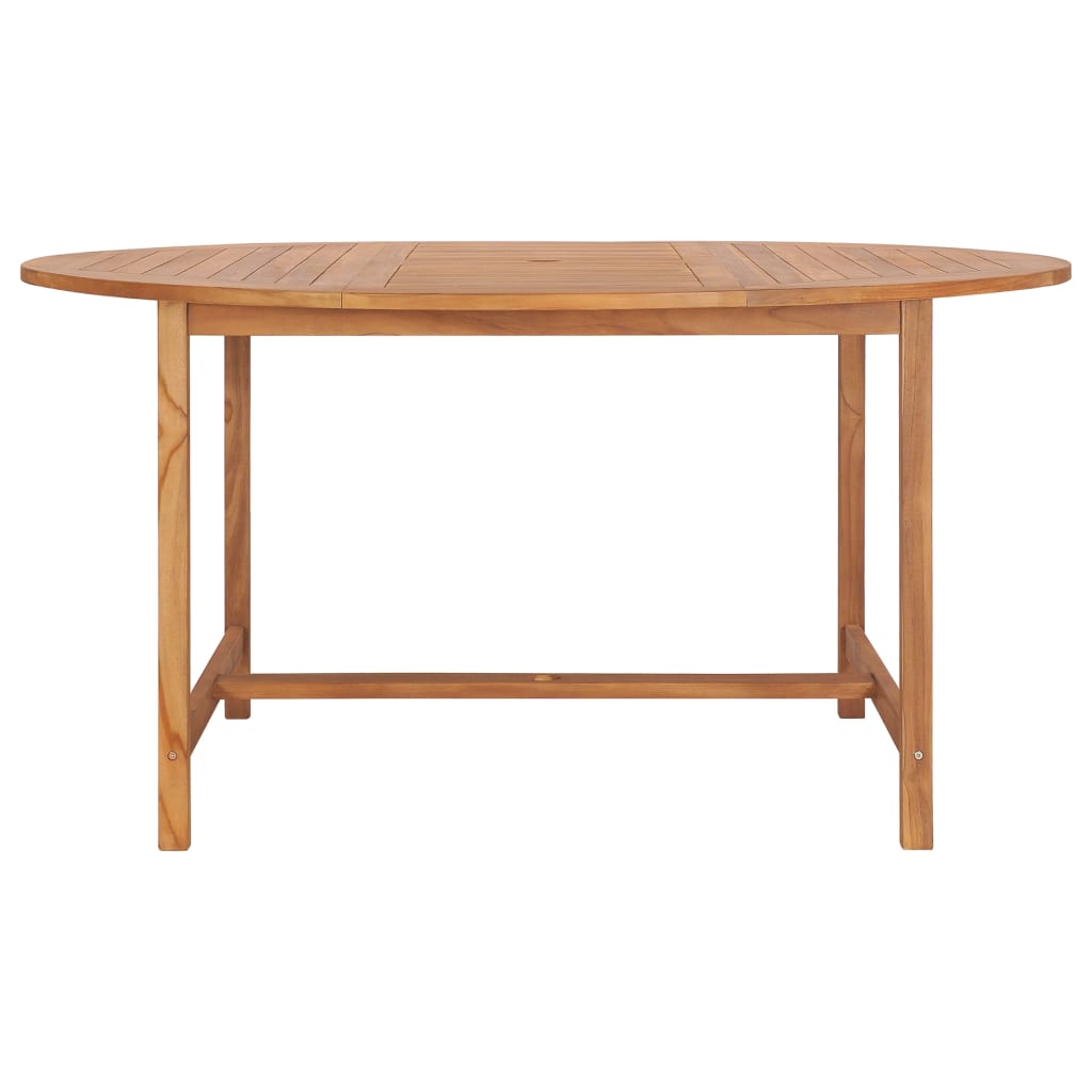Mesa De Jardín De Madera De Teca Maciza