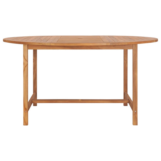 Mesa De Jardín De Madera De Teca Maciza