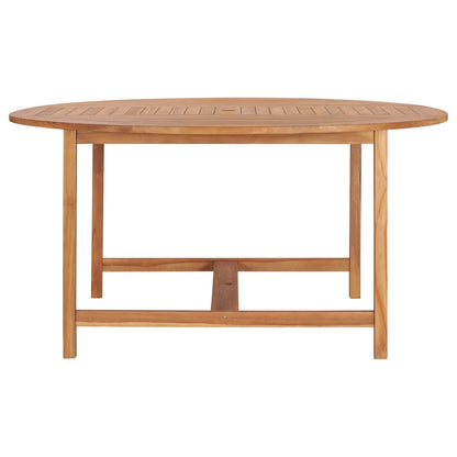 Mesa De Jardín De Madera De Teca Maciza