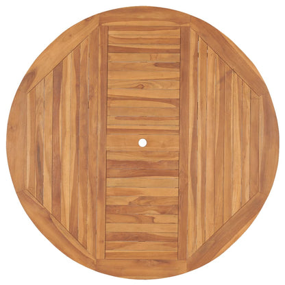 Mesa De Jardín De Madera De Teca Maciza
