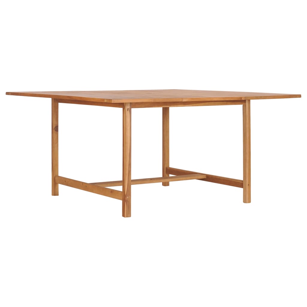 Mesa De Jardín De Madera De Teca Maciza