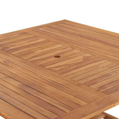 Mesa De Jardín De Madera Maciza De Teca