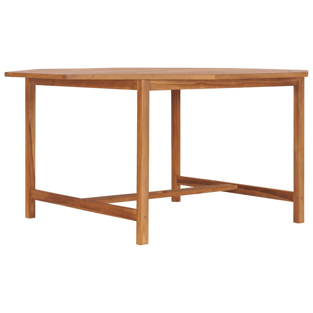 Mesa De Jardín De Madera De Teca Maciza
