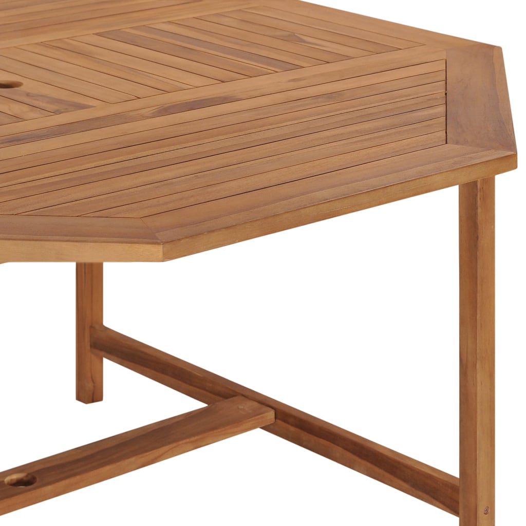 Mesa De Jardín De Madera Maciza De Teca