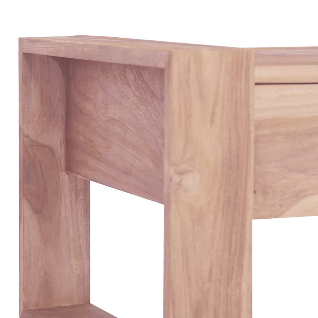 Mesa De Centro De Madera Maciza De Teca 110X60X40 Cm