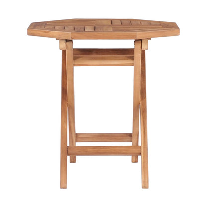 Mesa De Jardín Plegable Madera Maciza De Teca 45X45X45 Cm