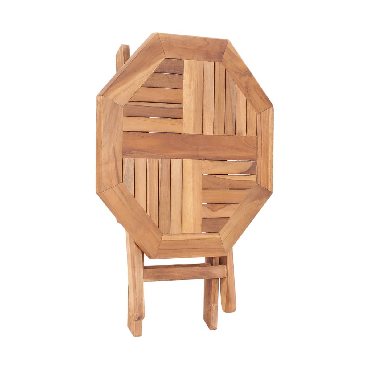 Mesa De Jardín Plegable Madera Maciza De Teca 45X45X45 Cm