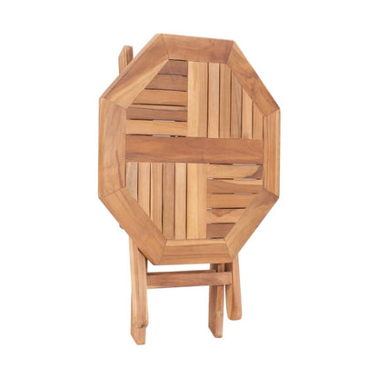 Mesa De Jardín Plegable Madera Maciza De Teca 45X45X45 Cm