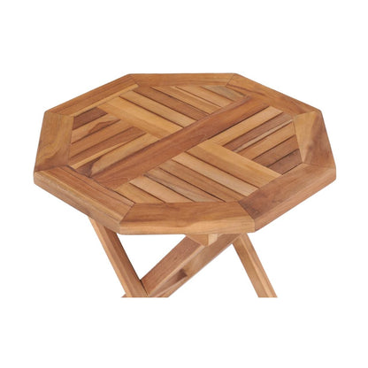 Mesa De Jardín Plegable Madera Maciza De Teca 45X45X45 Cm
