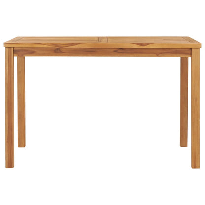 Mesa De Comedor Para Jardín Madera Maciza De Teca 120X70X77 Cm