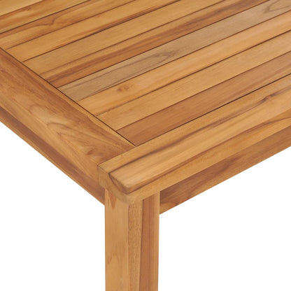 Mesa De Comedor Para Jardín Madera Maciza De Teca 120X70X77 Cm