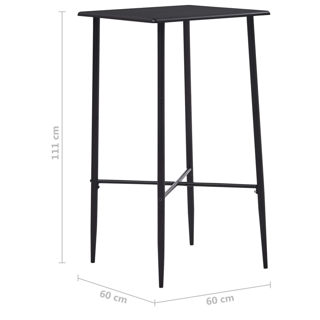 Juego De Mesa Alta Y Taburetes 3 Piezas Tela