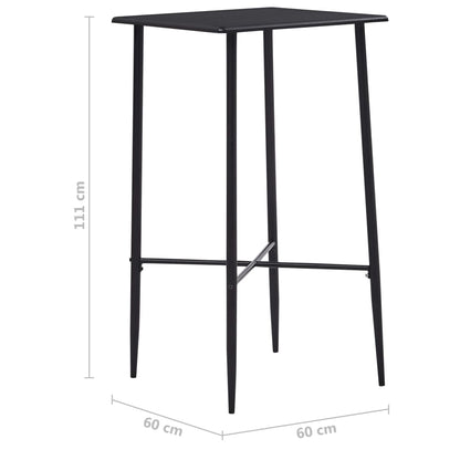 Juego De Mesa Alta Y Taburetes 3 Piezas Tela