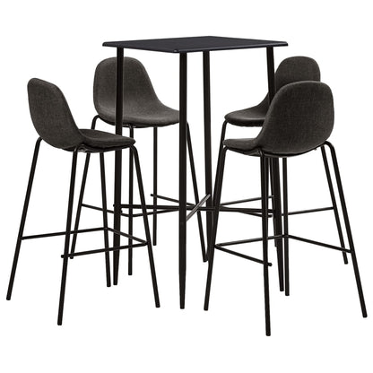 Juego De Mesa Alta Y Taburetes 3 Piezas Tela