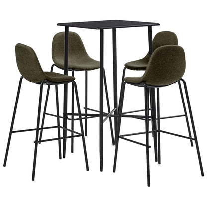 Juego De Mesa Alta Y Taburetes 3 Piezas Tela