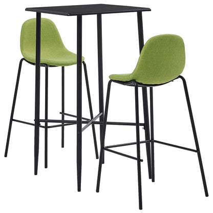 Juego De Mesa Alta Y Taburetes 3 Piezas Tela