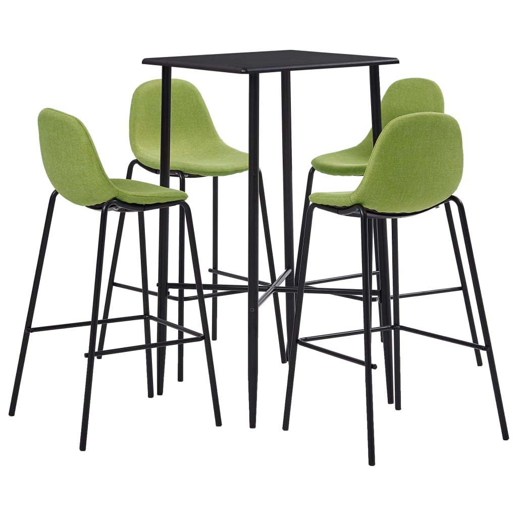 Juego De Mesa Alta Y Taburetes 3 Piezas Tela