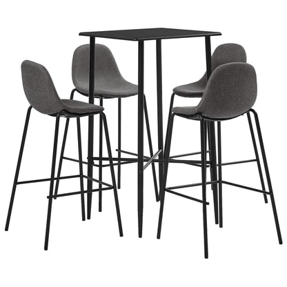 Juego De Mesa Alta Y Taburetes 3 Piezas Tela