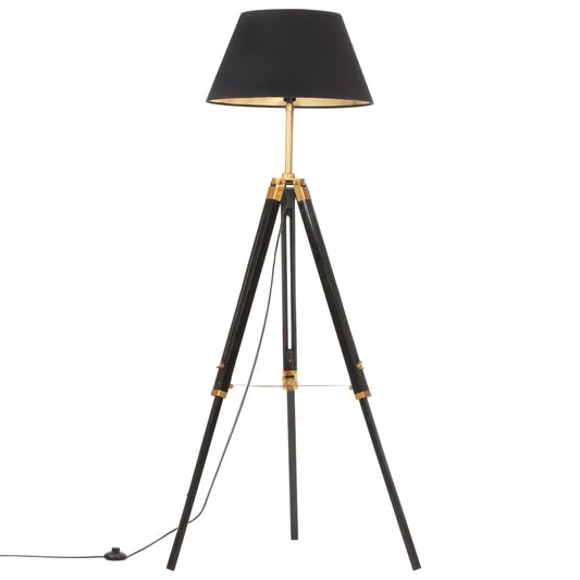 Lámpara De Trípode Madera Maciza De Teca 141 Cm