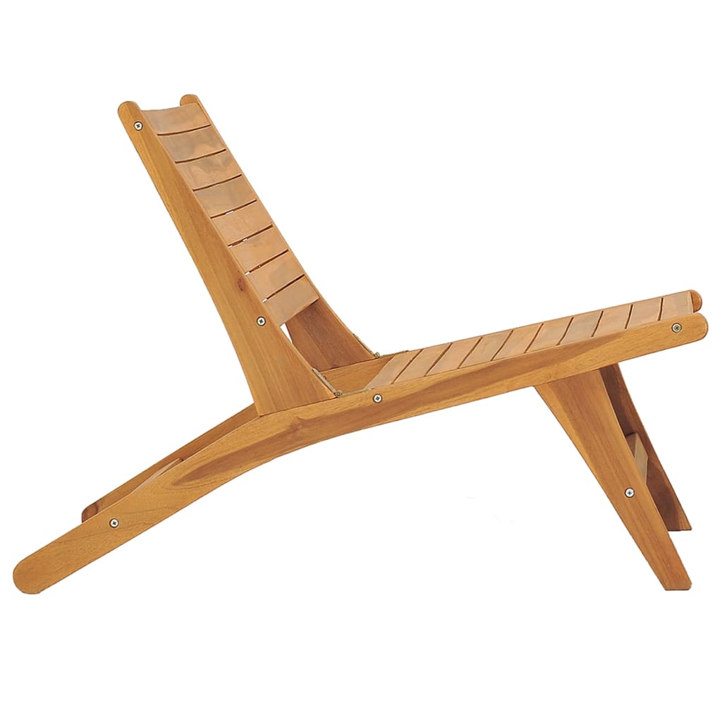 Silla De Jardín De Madera Maciza De Teca