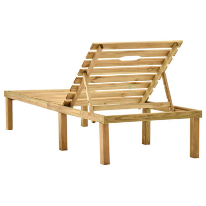 Tumbona De Madera De Pino Impregnada